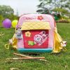 [Happy Rabbit] Embroidered Applique Kids School Backpack / Outdoor Backpack (7.9*8.7*2.4)