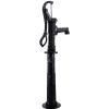 VEVOR Hand Water Pump w/ Stand 15.7 x 9.4 x 53.1 inch Pitcher Pump & 26 inch Pump Stand w/ Pre-set 1/2" Holes for Easy Installation Rustic Cast Iron W