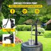 VEVOR Hand Water Pump w/ Stand 15.7 x 9.4 x 53.1 inch Pitcher Pump & 26 inch Pump Stand w/ Pre-set 1/2" Holes for Easy Installation Rustic Cast Iron W