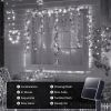 33 FT 100 LED Outdoor Solar String Lights, Waterproof Solar Fairy Lights for for Garden Patio Yard Decorative (Cool White)