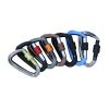 Aluminum Carabiner Clips 5 Pack  D Shape, Keychain Buckles D-Ring Locking Carabiner Light but Strong