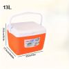 5.2/8.4/13.7/28.5/47.5QT Picnic Insulated Box, Fresh-Keeping Box, Outdoor Picnic, Barbecue, Camping Portable Insulated Box, Orange Fresh-Keeping Box