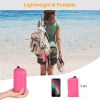 Portable Beach Blanket 4.6' x 6.6' Waterproof Foldable Camping Rug Pocket Sandproof Picnic Mat